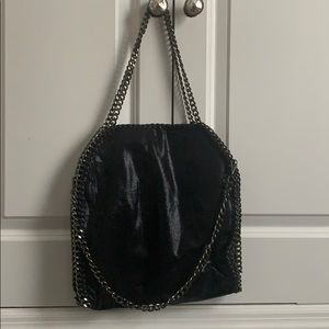 Black chain bag